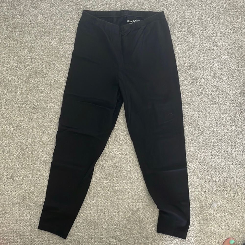 Vera Wang Black Leggings